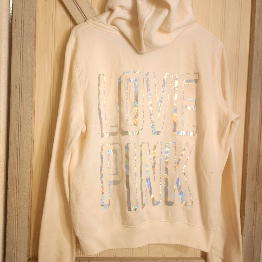 BNWOT Victorias Secret Pink large full zip hoody vintage rare HTF